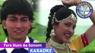 Tere Hum Ae Sanam | Sursangam Scrolling Karaoke | Anuradha Paudwal, Kumar Sanu / 90" Hits
