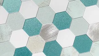 Shower Backsplash Tiles Peel and Stick Waterproof Hexagon Tile