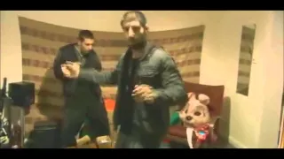 Four lions dancing scene