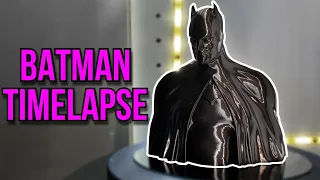 3D Printed Batman Bust Timelapse