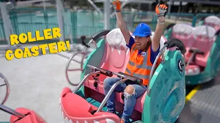 Roller Coaster, Merry-Go-Round, and Kid Rides | Handyman Hal amusement park rides