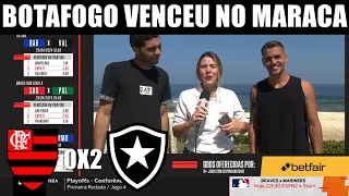 FLAMENGO 0 X 2 BOTAFOGO FOGÃO VENCEU NO MARACA