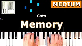 ✅ Cats - Memory - INTERMEDIATE Piano Tutorial