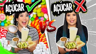 COM AÇÚCAR VS SEM AÇÚCAR - Desafio | Blog das irmãs