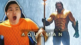AQUAMAN - Extended Video Trailer!! [REACTION]