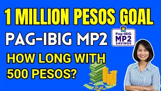 SAVE 1 MILLION PESOS in PAG-IBIG MP2 / How Long with 500 Pesos Monthly Contributions