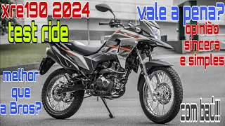 Test ride com a Honda XRE190/Opinião sincera/ Vale a pena? #motovlog