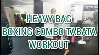 HEAVY BAG BOXING COMBO WORKOUT                                   ボクシング　サンドバッグ打ち　タバタ