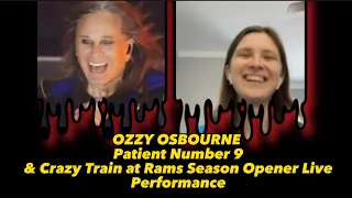 OZZY OSBOURNE - Patient Number 9 & Crazy Train at Rams Season Opener Live Performance REACTION