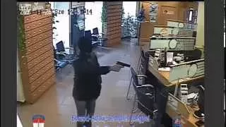 Grandma Fighting Bank Robber And Almost Gets Shot