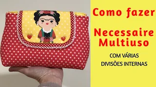 DIY Necessaire com Divisórias - DIY Cute Pouch | Aline Nunes - By Aan Crafts