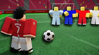 I Played like YOUNG RONALDO in Touch Football! (Roblox Soccer)