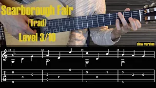 Scarborough Fair.Guitar Tutorial. Free Tabs/Sheet