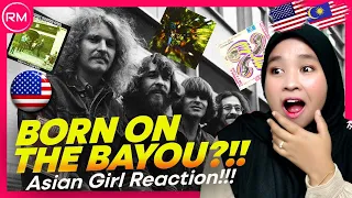 ASIAN GIRL FIRST TIME REACTING TO CREEDENCE CLEARWATER REVIVAL "BORN ON THE BAYOU"