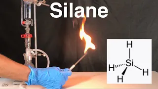 Making silane and experimenting with it (SiH4)