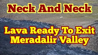 The Moment Lava Ready To Exit Meradalir Valley In Iceland Fagradalsfjall Geldingadalir Volcano