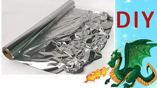 Лепим дракона из фольги, часть 1. DIY a dragon, symbol 2024.