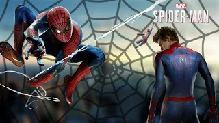 SPIDER-MAN на PS4. "Полёты на паутине в костюме Эндрю Гарфилда "Новый Человек-Паук "