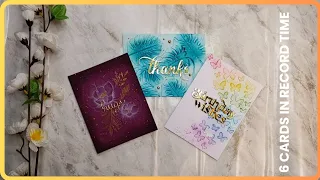 The quickest and easiest cards using embossing folders