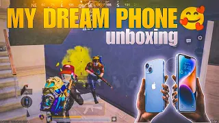 MY DREAM PHONE  UNBOXING 😍 IPHONE 14 PLUS PUBG / BGMI TEST SMOOTH EXTREME  #bgmi test