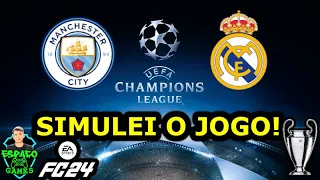 SIMULEI MANCHESTER CITY x REAL MADRID pelas QUARTAS da UEFA CHAMPIONS LEAGUE (JOGO DE VOLTA)