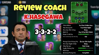 [REVIEW COACH]: K.HASEGAWA 3322: TUYẾN GIỮA GÂY ÁP LỰC CỰC TỐT, TẤN CÔNG GỌN GÀNG || pEs-football