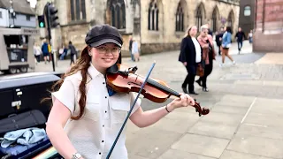 Gimme! Gimme! Gimme! - ABBA - Violin Cover - Holly May Violin (Street Performance)