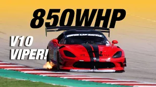 V10 MUSIC from 850WHP VIPER! Time Attack at Super Lap Battle