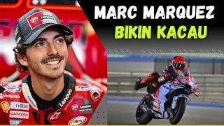 BAGNAIA KELUHKAN AKSI MARC MARQUEZ YANG TERLALU AGRESIF