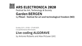 Live coding ALGORAVE by Antonio Roberts and Alex McLean (UK
