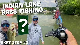 The HIGHS and LOWS of Indian Lake Bass Fishing (Post Spawn Pattern)