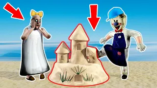 Baby Granny vs Ice Scream vs Baldi - Sand castle - funny horror animation parody (p.97)