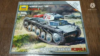 Zvezda German Light Tank Panzer II 1/100 Build