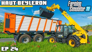 HOW MUCH WILL WE MAKE? JCB IS UNDERWAY! | Farming Simulator 22 - Haut-Beyleron | Episode 24