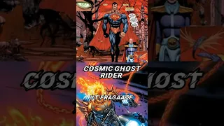 Cosmic Armour Superman vs  Ghost Rider all forms 🔥🔥🔥 #shorts #marvel #dc #superman