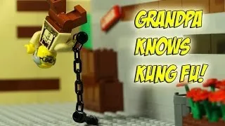 Lego Grandpa Knows Kung Fu Stop Motion