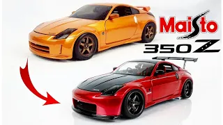 How To Custom and Restore A Nissan 350Z. 1/18 Maisto Diecast Model Car.