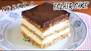 How to Make No Bake Chocolate Eclair Cake