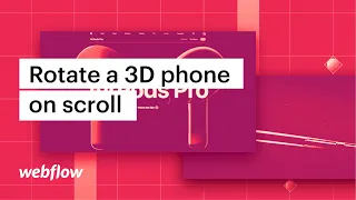 Animate a 3D render on scroll (same technique as Apple's AirPods Pro site) — Webflow + After Effects