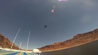 B-1B Lancer low level flyover at lake Powell ￼