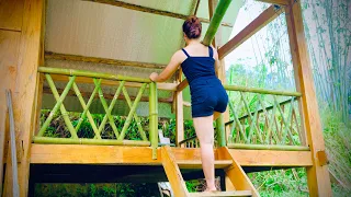 Single girl creates bamboo farm and vegetable garden