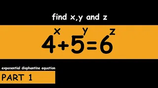 EXPONENTIAL DIOPHANTINE EQUATIONS PART1