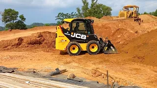 JCB 155 Skid Steer Loader Work At Building Site In Sri Lanka #heavyequipment #jcb #srilanka