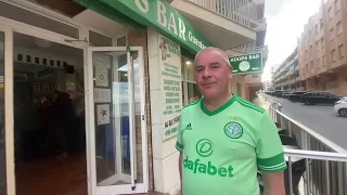 Celtic fans go wild Hoops Bar