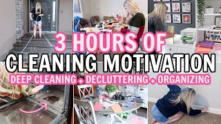 EXTREME DEEP CLEAN, DECLUTTER & ORGANIZE | CLEANING MOTIVATION MARATHON | 3 HOUR CLEAN WITH ME