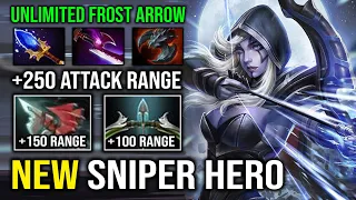 Unlimited Frost Arrow +250 Attack Range 10K MMR Drow Ranger Brutal Hit Like a Truck Dota 2