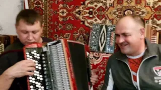 Встреча гармонистов в деревне Казинке, у Сани Ланина. Андрей Воробьев. Под гармонь.