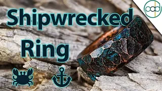 Making a Shipwrecked Copper Ring with a Blue Oxidation Patina