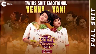 Veena - Vani Twins Full Skit | Drama Juniors 6 | Emotional Skit  | Every Sun @ 9PM | Zee Telugu