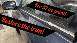 How to fix Honda Prelude exterior window molding! Works for other cars too!